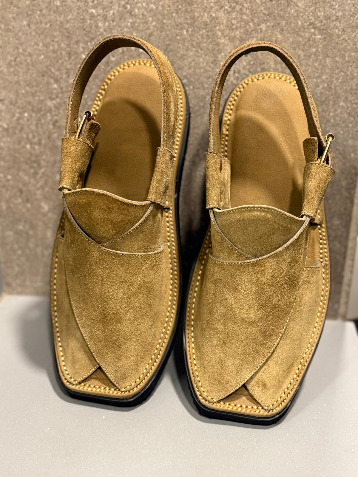 Air Kaptan Suede Camel (Medicated Sole)