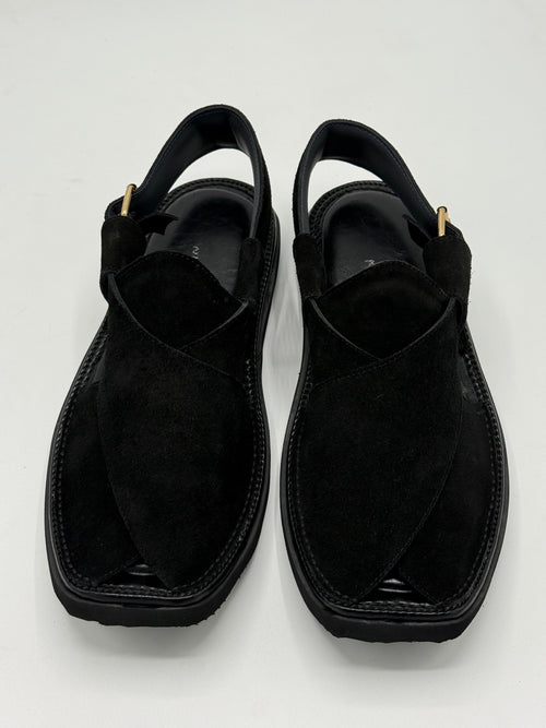 Air Kaptan Suede Black (Medicated Sole)